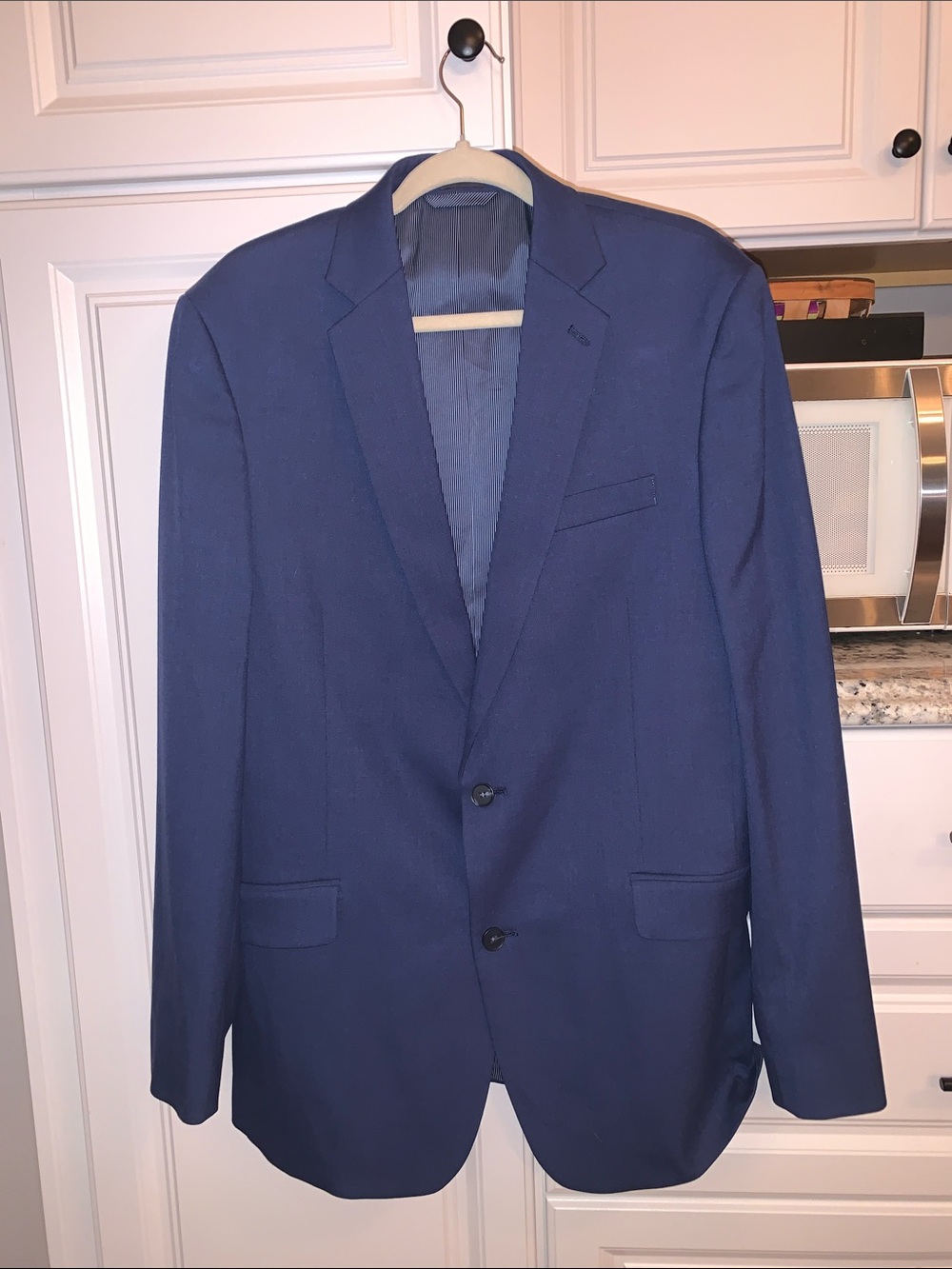 Men’s Madison Modern Fit Navy Blazer  Sport Coat Size 42L